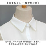 つけ襟 襟 だけ 通販 付け襟 フェイクカラー つけえり 付けえり レディース パール ビジュー 付け つけ えり 付け衿 シャツ ブラウス 重ね着風 レイヤード 襟だけ 大人 かわいい おしゃれ