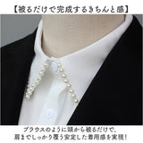 つけ襟 襟 だけ 通販 付け襟 フェイクカラー つけえり 付けえり レディース パール ビジュー 付け つけ えり 付け衿 シャツ ブラウス 重ね着風 レイヤード 襟だけ 大人 かわいい おしゃれ