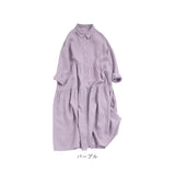 シャツワンピース 長袖 通販 ワンピース シャツワンピ ロングシャツワンピース レディース フレアワンピース ロングワンピース ロング丈ワンピース 春秋 ロング丈 シンプル カジュアル