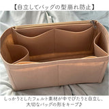 バッグインバッグ フェルト 通販 インナーバッグ 小物入れ 整頓整頓 軽量 軽い 横型 収納バッグ ポーチ 携帯 持ち運び ヨコ型 横 よこ 通勤 旅行 おしゃれ 仕切り付き 自立 かわいい