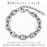 ブレスレット レディース 太め 通販 チェーンブレスレット 腕輪 チェーン マリンチェーン 女性 シルバー ごつめ ボリューム おしゃれ カジュアル シンプル かわいい ダイヤモンドハーツ