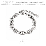 ブレスレット レディース 太め 通販 チェーンブレスレット 腕輪 チェーン マリンチェーン 女性 シルバー ごつめ ボリューム おしゃれ カジュアル シンプル かわいい ダイヤモンドハーツ