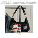 推し活 バッグ ぬいショルダー 通販 ミニショルダーバッグ クリアポケット 推し活グッズ オタ活 ぬいぐるみショルダー ショルダーバック 斜めがけバッグ 見せバッグ トレカケース