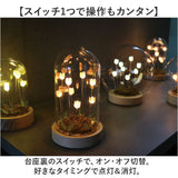 ガラスドーム フラワー 通販 チューリップ ガラスボールS LED ガラス ドーム お花 オブジェ 置き物 置物 おしゃれ かわいい オシャレ 可愛い LUMO ルーモ LEDイルミネーション