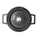 LAVA ラヴァ ラウンドキャセロール 20cm 通販 LV0078 LV0004 キャセロール 両手鍋 鍋 ナベ なべ ホーロー鍋 琺瑯加工 直火 IH対応 大きめ 調理器具 キャンプ アウトドア クッカー