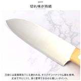 万能包丁 通販 包丁 三徳包丁 木柄包丁 Lugna wood LW-01 ルグナウッド サントクナイフ 刃渡り 16cm ナイフ 刃物 おしゃれ キッチン用品 台所用品 調理器具 切味持続 新生活