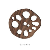 コースター 木製 通販 木製コースター コップ敷き レンコン 敷物 茶托 茶たく お茶 カフェ コーヒー 耐熱 来客用 おもてなし おうちカフェ キッチン ナチュラル シンプル 雑貨 食器
