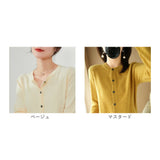 カーディガン ショート 通販 羽織り 羽織 長袖 ショート丈 ラウンドネック ウール ボタン クルーネック シンプル 上品 レディース 婦人服 アウター おしゃれ 通勤 通学