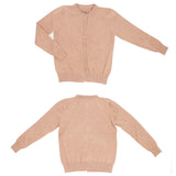 カーディガン ショート 通販 羽織り 羽織 長袖 ショート丈 ラウンドネック ウール ボタン クルーネック シンプル 上品 レディース 婦人服 アウター おしゃれ 通勤 通学