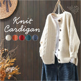 ニットカーディガン レディース 通販 セーター ニット カーディガン ニットセーター 長袖 トップス 羽織り 羽織 アウター 前開け カジュアル おしゃれ かわいい 暖かい あたたかい