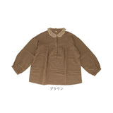 レース 丸襟 シャツブラウス 通販 シャツ ブラウス 長袖 レディース 切り替え 綿 ギャザー ゆったり 体型カバー 大きいサイズ 着回し コットン シンプル かわいい カジュアル