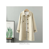 トレンチコート レディース ロングコート 通販 コート スプリングコート ロングジャケット ジャケット 羽織 羽織り 上着 トレンチ ミモレ丈 ミモレ 薄手 薄い 体型カバー ゆったり 無地