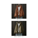 パーカー レディース フード付き 通販 上着 アウター ジャケット 無地 薄手 ダブルガーゼ ガーゼ トップス ゆったり ジャンパー 綿 ブルゾン 羽織 長袖 春 夏 秋 体型カバー カジュアル