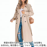 トレンチコート レディース 通販 アウター コート スプリングコート 春 秋 トレンチ ロングコート おしゃれ かわいい 大人 通勤 フォーマル 上品 スタイリッシュ きれいめ カジュアル