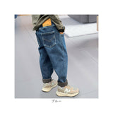 デニムパンツ キッズ ゆったり 通販 ロングパンツ パンツ ズボン 長ズボン ウエストゴム 子ども服 こども服 子供服 子ども 子供 こども 男の子 女の子 男子 女子 暖かい あたたかい