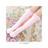 ハイソックス 女の子 リボン フォーマル キッズ 通販 ニーハイソックス 靴下 くつ下 メッシュ ロング ソックス キッズ 綿 くしゅくしゅ かわいい 無地 子供 子ども こども ガールズ