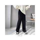 ワイドパンツ レディース 秋冬 通販 ロングパンツ 長ズボン ズボン ボトムス ガウチョパンツ ストレート パンツ 裏起毛 暖かい きれいめ ハイウエスト カジュアル ウエストゴム シンプル