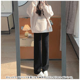パンツ レディース ワイド 通販 ワイドパンツ ズボン 長ズボン ロングパンツ イージーパンツ ボトムス ルームウェア 部屋着 秋冬 ハイウエスト 保温 防寒 ウエストゴム コーデュロイ 通勤