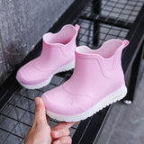 レインブーツ キッズ 通販 ショートブーツ 長靴 レイン ブーツ レインシューズ 雨具 子ども靴 子供靴 滑りにくい 防滑 歩きやすい 防水 シンプル 子供 こども 子ども 男の子 男児 女の子