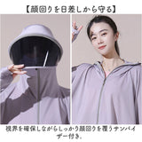 ラッシュガード レディース 長袖 ジップアップ 通販 日除け パーカー ラッシュパーカー 羽織 はおり 日よけ 普段使い 日焼け防止 ショート丈 フード付き バイザー 指穴 フェイスガード