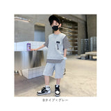 セットアップ キッズ 半袖 通販 上下セット 2点セット パンツセット 子供服 子ども Tシャツ トップス ハーフパンツ 半ズボン パンツ ジュニア 子供 男の子 おとこの子 夏 ストライプ