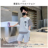 セットアップ キッズ 半袖 通販 上下セット 2点セット パンツセット 子供服 子ども Tシャツ トップス ハーフパンツ 半ズボン パンツ ジュニア 子供 男の子 おとこの子 夏 ストライプ