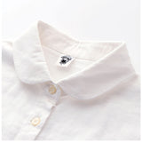 ブラウス 半袖 レディース 通販 シャツ 丸襟 レディースシャツ シャツブラウス 綿シャツ 普段着 部屋着 前開き 綿 カジュアル シンプル 通勤 通学 夏 トップス