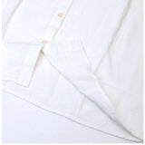 ブラウス 半袖 レディース 通販 シャツ 丸襟 レディースシャツ シャツブラウス 綿シャツ 普段着 部屋着 前開き 綿 カジュアル シンプル 通勤 通学 夏 トップス