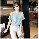 Tシャツ レディース 半袖 通販 カットソー 丸首 部屋着 普段着 クルーネック ラウンドネック ミドル丈 着まわし カジュアル 薄手 伸縮性 ストレッチ 大きいサイズ プリント 春 夏