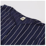 ブラウス 七分袖 レディース 通販 シャツ シャツブラウス レディースシャツ ポリエステル v ネック ワンボタン ストライプ ゆったり 体型カバー 大きいサイズ カジュアル シンプル 通勤