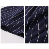 ブラウス 七分袖 レディース 通販 シャツ シャツブラウス レディースシャツ ポリエステル v ネック ワンボタン ストライプ ゆったり 体型カバー 大きいサイズ カジュアル シンプル 通勤