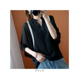 シャツ ブラウス レディース 七分袖 通販 シャツブラウス tシャツ Tシャツ チュニック 無地シャツ 7分袖 スキッパー vネック Vネック ドルマンスリーブ ドルマン 涼しい きれいめ