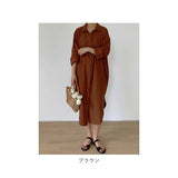 シャツワンピース 長袖 ロング 通販 シャツワンピ ミモレワンピ シャツ ワンピース ロングシャツ ロングワンピース チュニック ミモレ丈 着回し 無地 カジュアル シンプル きれいめ