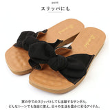 サンダル レディース ぺたんこ 通販 フラットサンダル フラット 歩きやすい つっかけ ローヒール ヒール 2cm 外履き スリッパ リボン おしゃれ シンプル 無地 大人 可愛い 夏 春夏 海