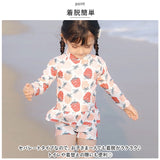 水着 女の子 セパレート 通販 キッズ 3点セット ラッシュガード 約 80 90 100 110 約 120 130 140 ベビー セットアップ 長袖 上下セット セパレート水着 子ども水着 子供水着 可愛い