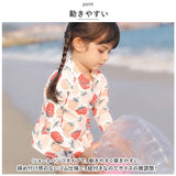 水着 女の子 セパレート 通販 キッズ 3点セット ラッシュガード 約 80 90 100 110 約 120 130 140 ベビー セットアップ 長袖 上下セット セパレート水着 子ども水着 子供水着 可愛い