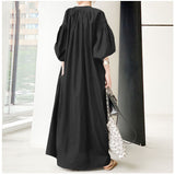 シャツワンピース ロング 通販 ワンピース ロングワンピース マキシ丈ワンピース ロングスカート 五分袖 マキシ コットン ポケット ゆったり 体型カバー 綿 レディース 無地 カジュアル