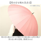 雨傘 レディース 長傘 おしゃれ 通販 24本骨傘 傘 かさ カサ 模様 浮き出る かわいい カワイイ 大きめ 手開き はっ水 撥水 耐風 丈夫 花柄 フラワー 桜 通勤 通学 雨 梅雨 上品