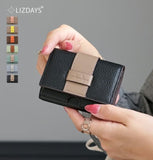 LIZDAYS ミニ財布 通販 リズデイズ コンパクト お財布 小銭入れ ミニウォレット 小さい 小さめ 薄い 三つ折り レディース カード入れ カードケース コインケース レザー 本革 おしゃれ