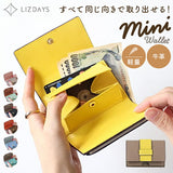 LIZDAYS ミニ財布 通販 リズデイズ コンパクト お財布 小銭入れ ミニウォレット 小さい 小さめ 薄い 三つ折り レディース カード入れ カードケース コインケース レザー 本革 おしゃれ