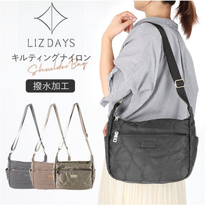 LIZDAYS リズデイズ ショルダーバッグ 通販 lz70511 ショルダーバック 斜めがけ 斜め掛け 肩掛けカバン キルティング バッグ バック レディース おしゃれ はっ水 撥水 軽量 軽い きれいめ