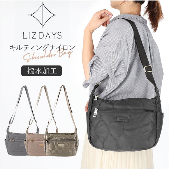 LIZDAYS リズデイズ ショルダーバッグ 通販 lz70511 ショルダーバック 斜めがけ 斜め掛け 肩掛けカバン キルティング バッグ バック レディース おしゃれ はっ水 撥水 軽量 軽い きれいめ