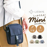 LIZDAYS リズデイズ ミニショルダーバッグ 通販 ショルダーバッグ スマホショルダー スマホポシェット ミニショルダーバック サブバッグ 肩掛け スマホバッグ 斜め掛け 斜めがけ はっ水