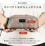 メイクポーチ 通販 LIZDAYS 化粧ポーチ リズデイズ 大容量 大きめ 自立 メイク入れ 仕切り付き 仕切りあり 持ち運び 持ち歩き 横型 横長 小物入れ 整理 仕分け 撥水 無地 機能的 ガバッと