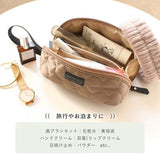 メイクポーチ 通販 LIZDAYS 化粧ポーチ リズデイズ 大容量 大きめ 自立 メイク入れ 仕切り付き 仕切りあり 持ち運び 持ち歩き 横型 横長 小物入れ 整理 仕分け 撥水 無地 機能的 ガバッと