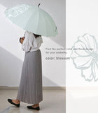 傘 レディース 晴雨兼用 通販 mabu 16本 晴雨兼用傘 長傘 ジャンプ傘 58cm 雨傘 日傘 ワンタッチ日傘 ワンタッチ傘 UVカット 紫外線防止 軽量 16本骨 婦人傘