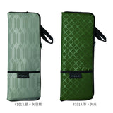 傘ケース マイクロファイバー 通販 おしゃれ 大きめ メンズ レディース ブランド mabu マブ ポケット付き ダブルファスナー 和柄 江戸 墨 菊繋ぎ 紅 七宝 銀 矢羽根 草 矢来 紺 八角籠目