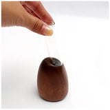 SASAKI ササキ 一輪挿し 木 通販 花瓶 花器 木製 小さい 小さめ フラワーベース デザイン リビング 玄関 寝室 インテリア 旭川クラフト Mango vase マンゴーベース おしゃれ