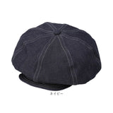 キャスケット メンズ 通販 日本製 キャスケットベレー ベレー帽 帽子 立体ベレー ハンチング 岡山デニム 岡山産 ミスターカバー mr.cover 8パネル 12オンス 12onz ボリューム