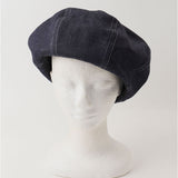 ベレー帽 メンズ 通販 日本製 帽子 ベレー 立体ベレー ボリュームパネルベレー帽 デニム 岡山デニム 岡山産 ミスターカバー mr.cover 8パネル 12オンス 12onz ボリューム リジットデニム